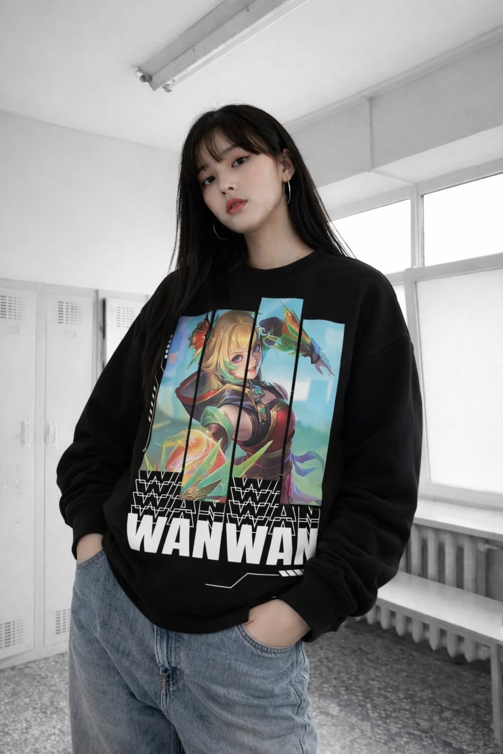 Wanwan Mobile Legends temalı sweetişört