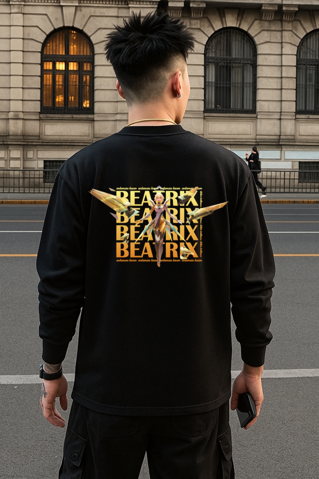 Beatrix prime Karakterine özel Mobile Legends Sweatshirt - unisex siyah