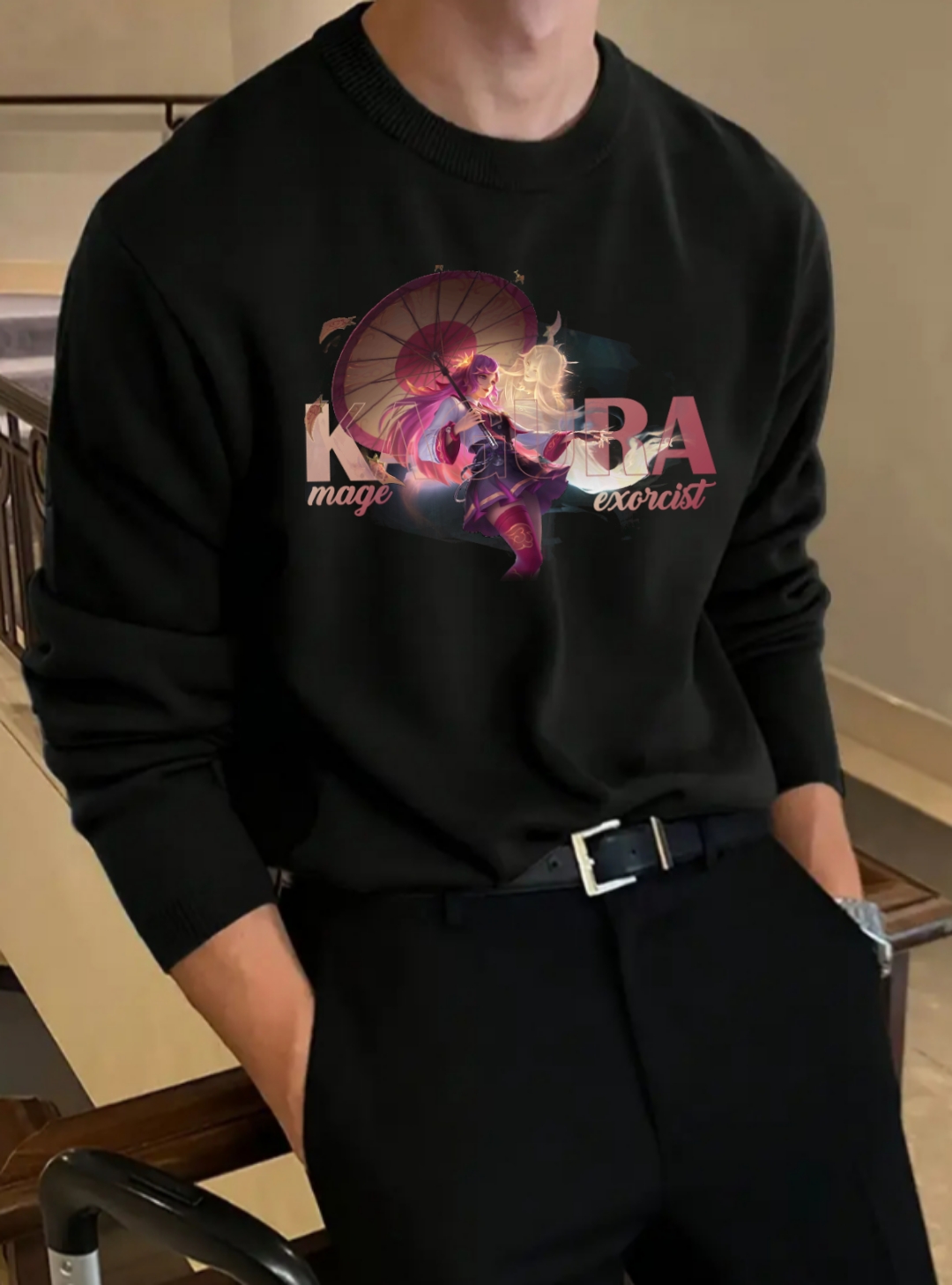 Kagura Exorcist mobile Legends sweetişört - unisex