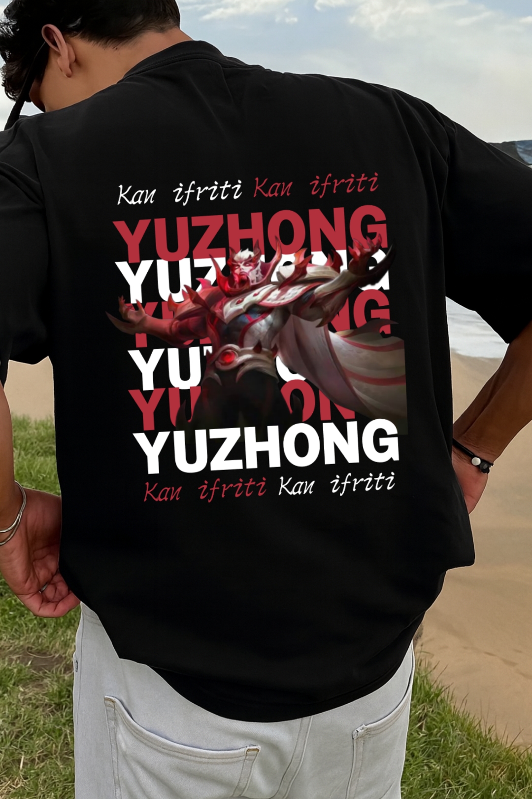 YUZHONG – KAN İFRİTİ SERİSİ MOBİLE LEGENDS KARAKTERİNE ÖZEL TİŞÖRT UNİSEX
